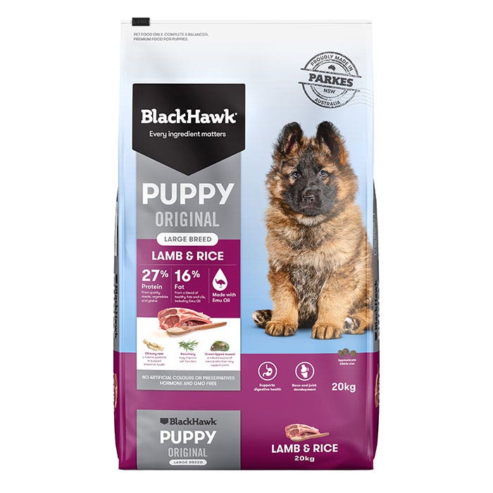 Black Hawk Lamb & Rice Large Breed Dry Puppy Food