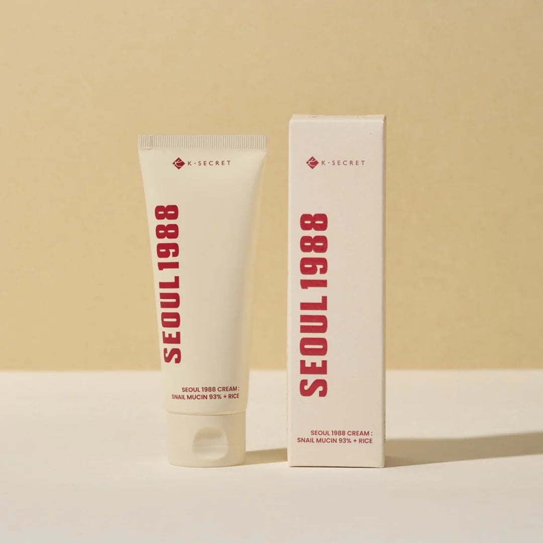 K-Secret Seoul 1988 Cream 100ml – Snail Mucin 93% + Rice Hydrating Facial Cream