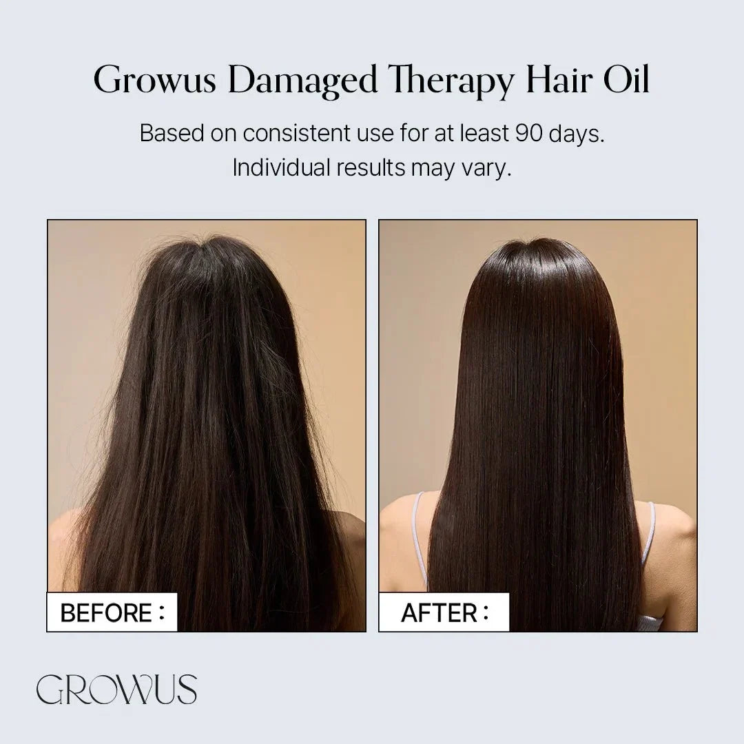 Growus Damage Therapy Hair Oil 65ml – Nourishing Korean Hair Oil for Smooth & Healthy-Looking Hair