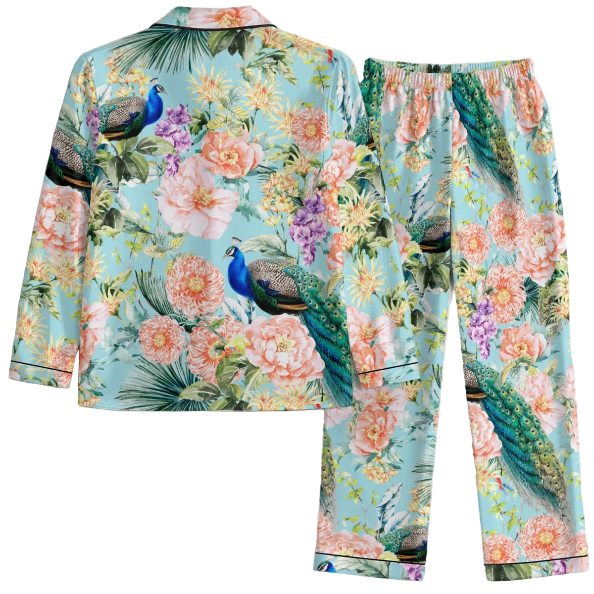 Peacock and Peony Womens Pyjamas