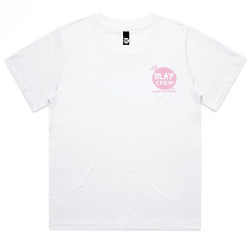 Slay Crew Tee - White/Pink