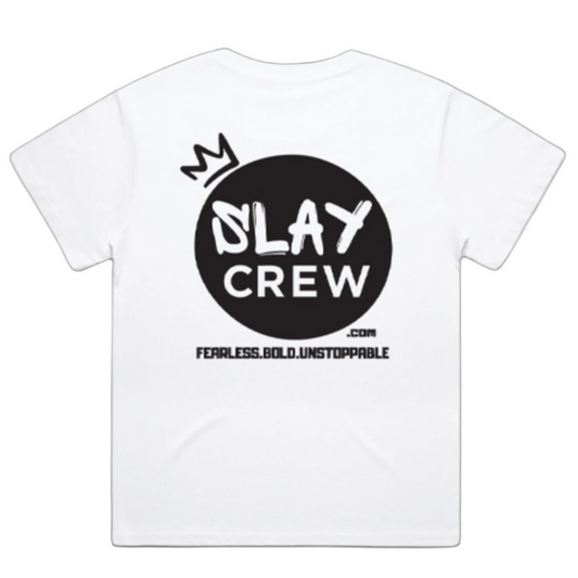 Slay Crew Tee - White/Black
