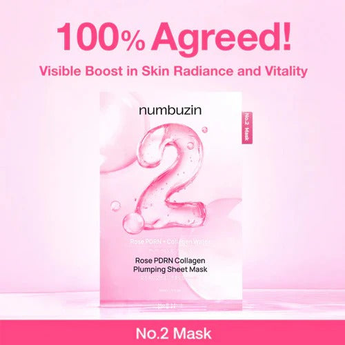 numbuzin Sheet Mask Mask Multipack (5 Sheets) - No.1 to No.5 Best Collection | Hydrating, Pores, Calming, Brightening & Anti-Aging Skin Care Set