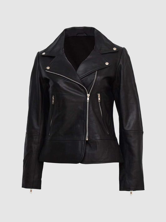 Black Leather Biker Jacket