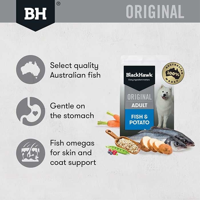 Black Hawk Fish & Potato Dry Adult Dog Food
