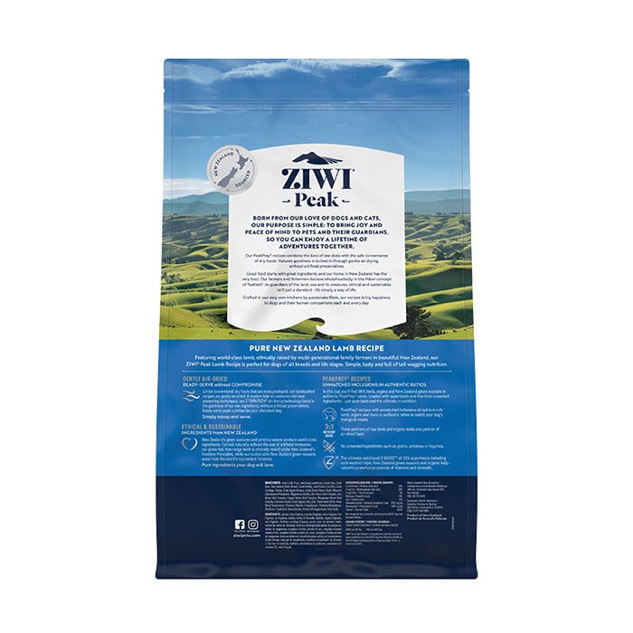 Ziwi Peak Lamb Air Dried Adult Dog Food Grain Free