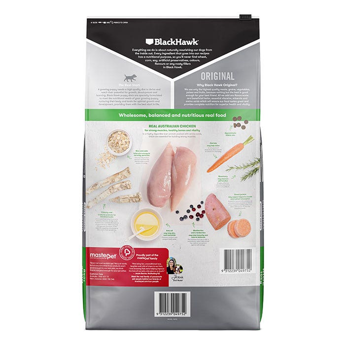 Black Hawk Chicken & Rice Medium Breed Dry Puppy Food