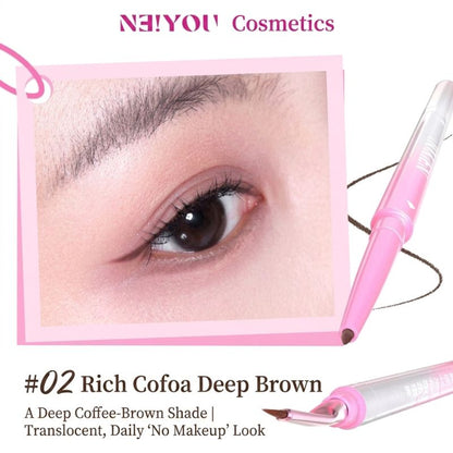 NEIYOU Angled Double Sides Gel Eyeliner – Waterproof & Smudge-Proof Dual-Ended Eyeliner Pen for Precise Cat-Eye & Long-Lasting Eye Makeup