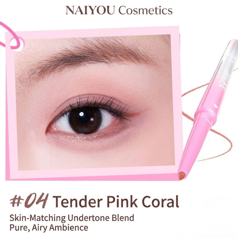 NEIYOU Angled Double Sides Gel Eyeliner – Waterproof & Smudge-Proof Dual-Ended Eyeliner Pen for Precise Cat-Eye & Long-Lasting Eye Makeup