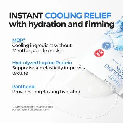 POST ALPHA First Cooling Mask – Refreshing Hydrating Sheet Mask for Daily Skin Comfort