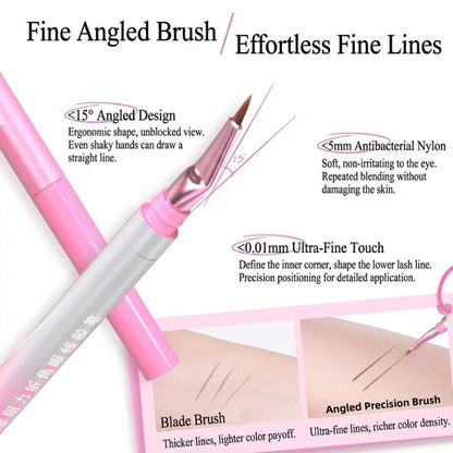 NEIYOU Angled Double Sides Gel Eyeliner – Waterproof & Smudge-Proof Dual-Ended Eyeliner Pen for Precise Cat-Eye & Long-Lasting Eye Makeup