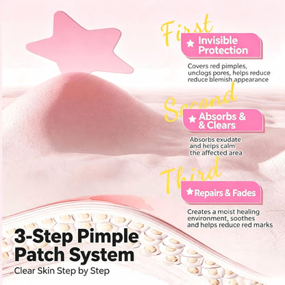 LMLTOP Star Acne Patches (36pcs) – Invisible Lightweight Breathable Spot Covers for Daily Blemish Care