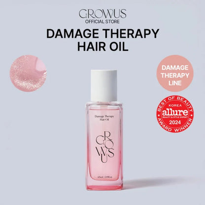 Growus Damage Therapy Hair Oil 65ml – Nourishing Korean Hair Oil for Smooth &amp; Healthy-Looking Hair