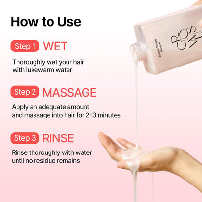 Growus Damage Therapy Shampoo EX 500ml – Korean Repair Care Shampoo for Dry &amp; Damaged Hair