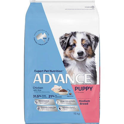 Advance Chicken & Rice Medium Breed Dry Puppy Food
