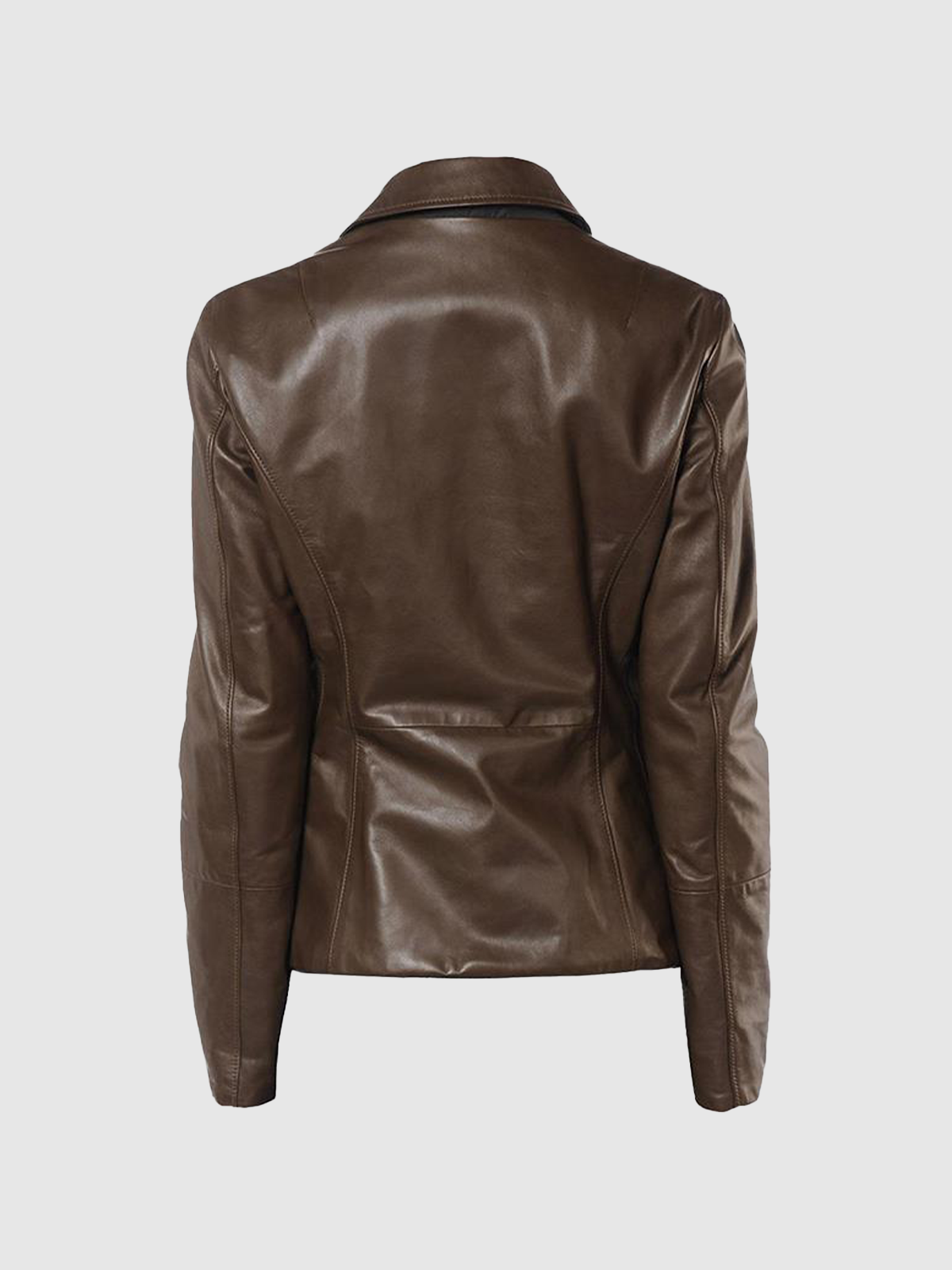 Aveline Women's Brown Leather Blazer