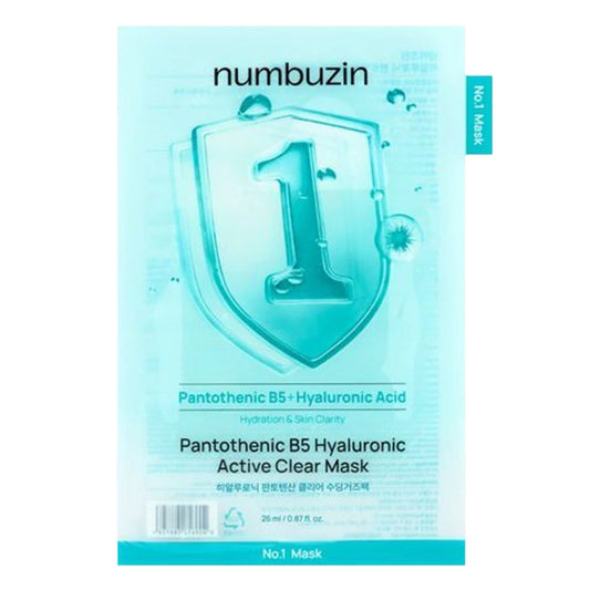 numbuzin Sheet Mask Mask Multipack (5 Sheets) - No.1 to No.5 Best Collection | Hydrating, Pores, Calming, Brightening & Anti-Aging Skin Care Set