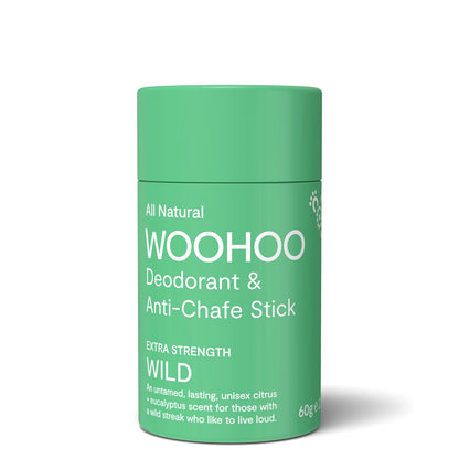 Woohoo Natural Deodorant & Anti-Chafe Stick (Wild) 60g