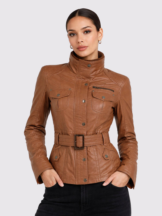Amber Trail Women Belted Jacket