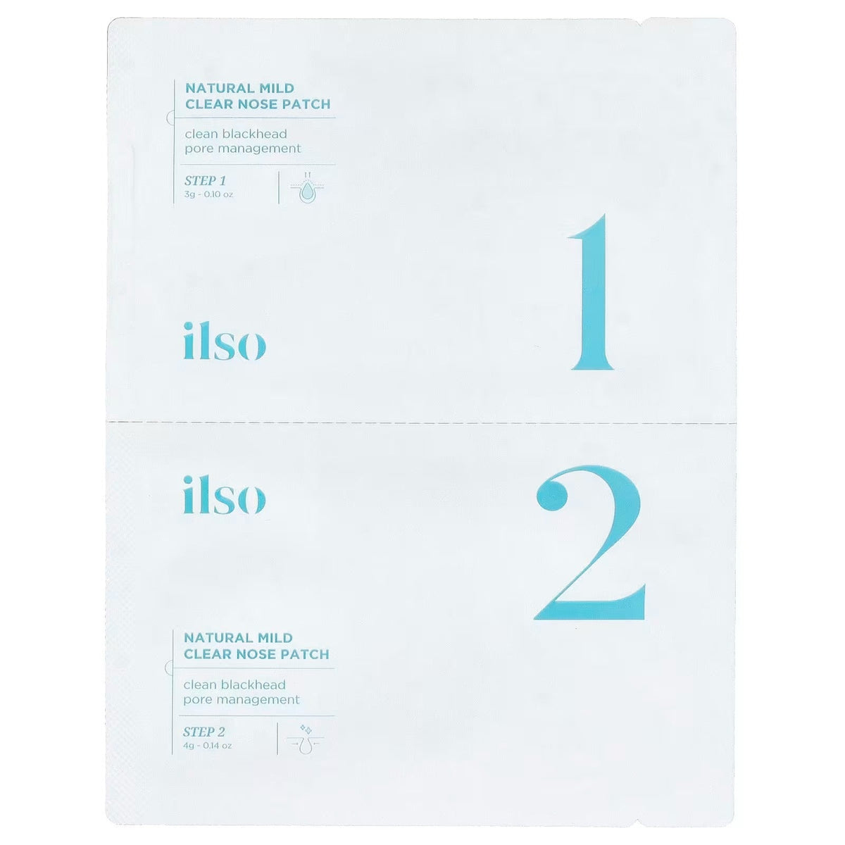 ILSO Natural Mild Clear Nose Patch Set + 40 Skin Wrap Cotton Pads (Sebum Softener & Pore Care Kit）