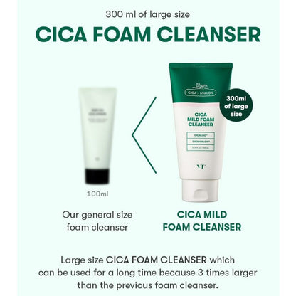 VT COSMETICS Cica Mild Foam Cleanser 300ml