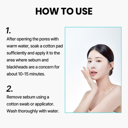 ILSO Natural Mild Clear Nose Patch Set + 40 Skin Wrap Cotton Pads (Sebum Softener & Pore Care Kit）