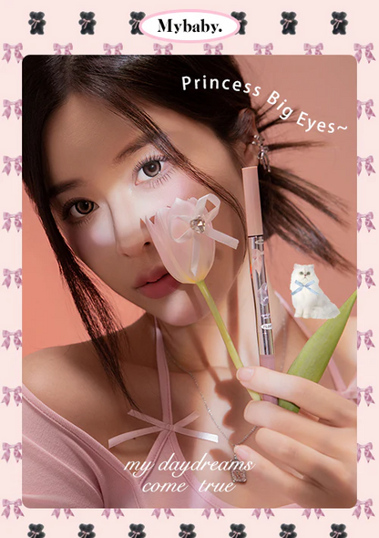 FLORTTE Double-Sided Eyeshadow Pencil – Dual-Ended Under Eye Highlight & Contour Stick for Natural Eye Makeup  Princess Aegyo Sal Volumizing