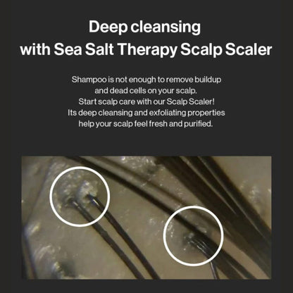 Growus Sea Salt Therapy Scalp Scaler 250g – Deep Cleansing Sea Salt Scalp Scrub for Fresh Scalp Care