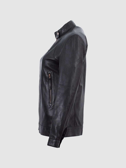 Black Leather Motorcycle Jacket